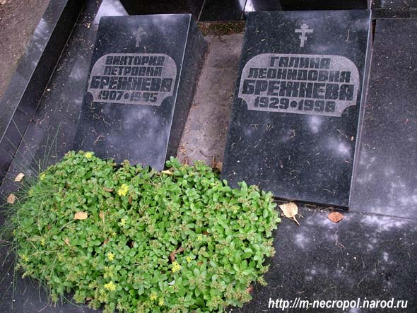 могила Брежневой В.П. и её дочери Галины, фото Двамала, 2005 г.