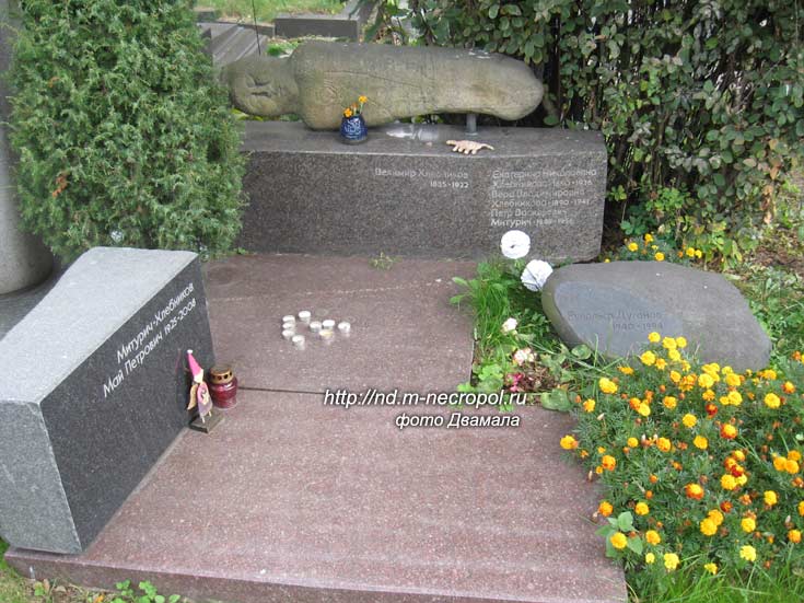 захоронение В. Хлебникова и его близких, фото Двамала, вар. 2009 года.