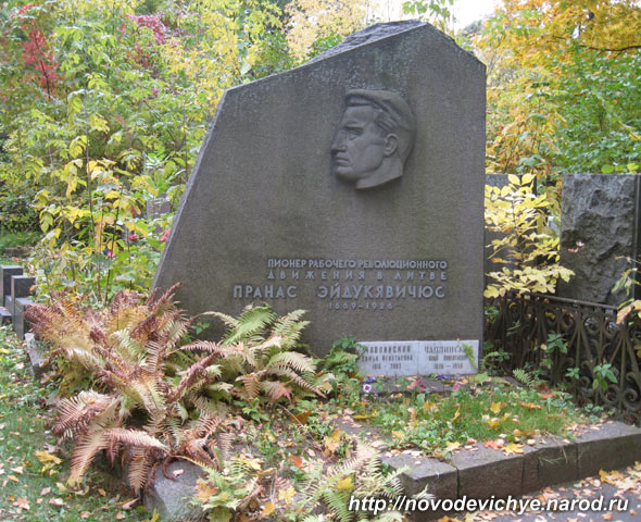 могила П.В. Эйдукявичюса, фото Двамала, вариант 2008 г.