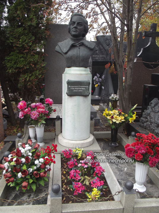 могила Валентины Гризодубовой, фото Двамала, 2015 г.