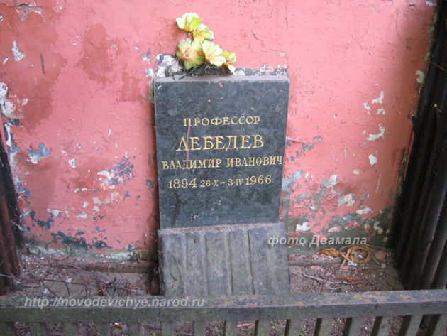 захоронение В.И. Лебедева, фото Двамала, 2009 г.