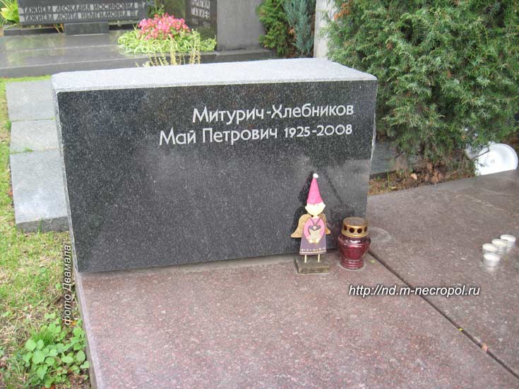 могила М.П. Митурича-Хлебникова, фото Двамала, вар. 2009 г.