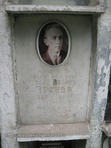 захоронение Н.П. Пескова, фото Двамала, 2008 г.