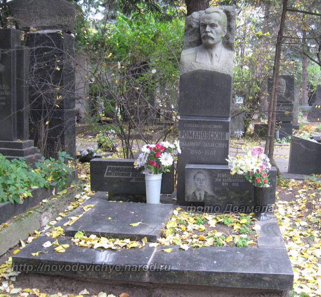 могила И.З. Романовского, фото Двамала, 2008 г.