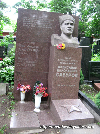 могила А.Н. Сабурова, фото Двамала, 2008 г.
