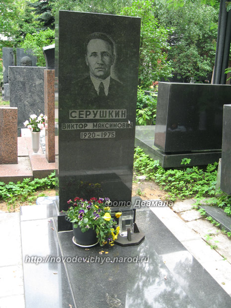 могила В.М. Серушкина, фото Двамала, 2008 г.