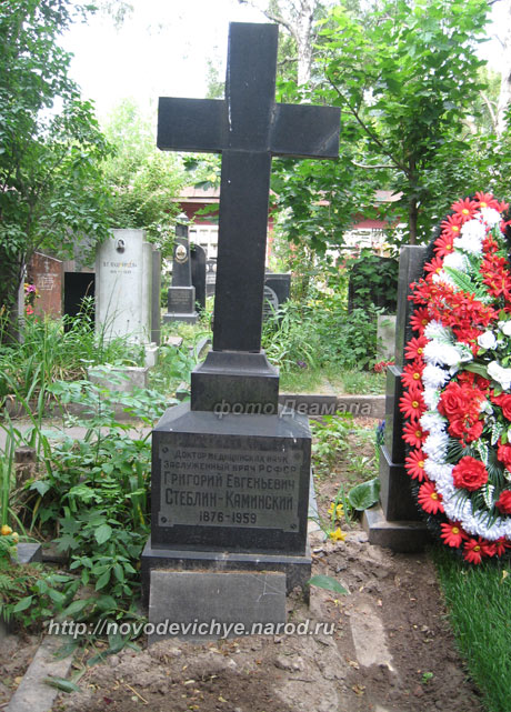 могила Г.Е. Стеблина-Каминского, фото Двамала, 2008 г.